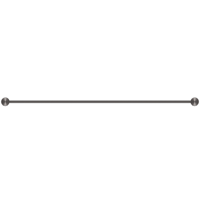 Mica Fluted Gun Metal Double Towel Rail - 800mm