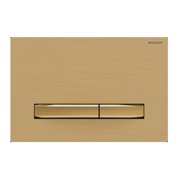 Geberit Sigma 50 Button - Brushed Gold / Brass - Acqua Bathrooms