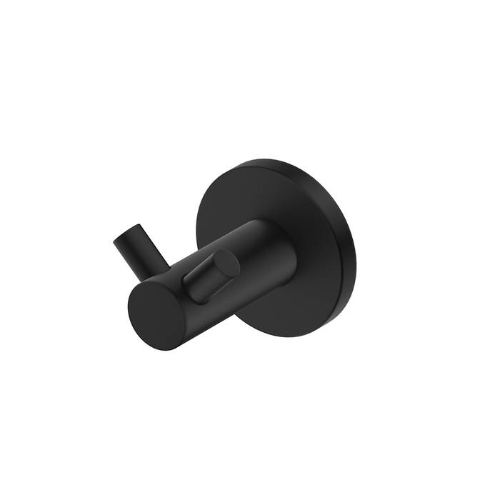 Mica Matte Black Double Robe Hook