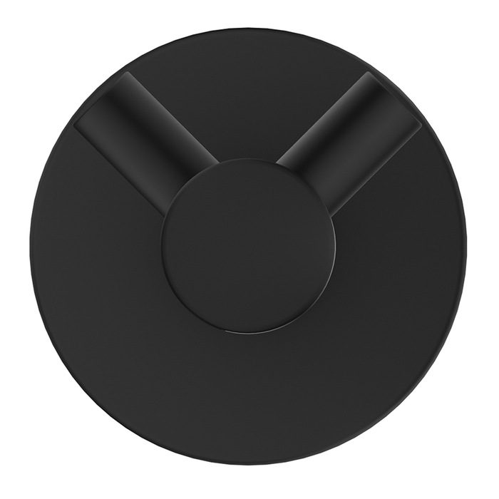 Mica Matte Black Double Robe Hook