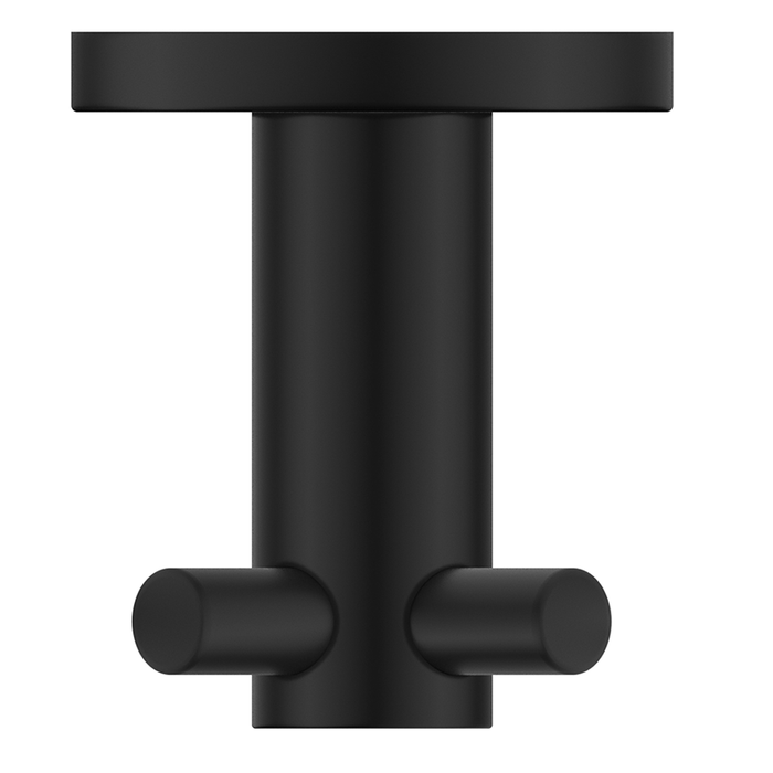 Mica Matte Black Double Robe Hook