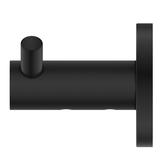 Mica Matte Black Double Robe Hook