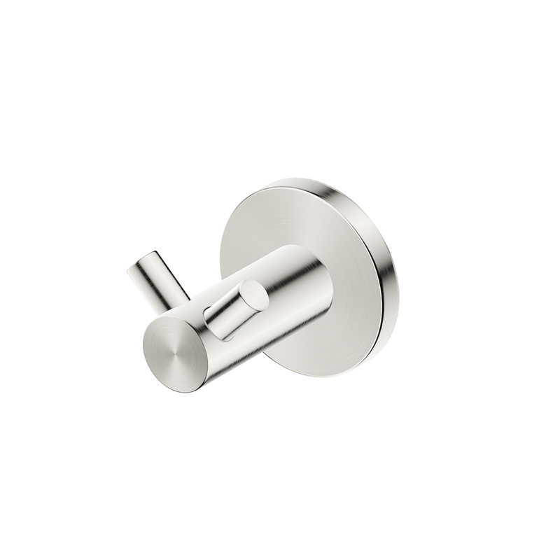 Mica Brushed Nickel Double Robe Hook