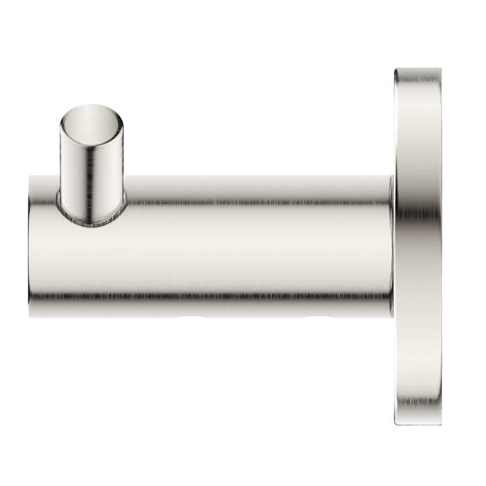 Mica Brushed Nickel Double Robe Hook