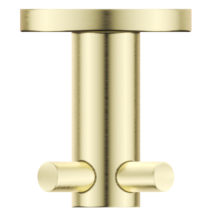 Mica French Gold Double Robe Hook