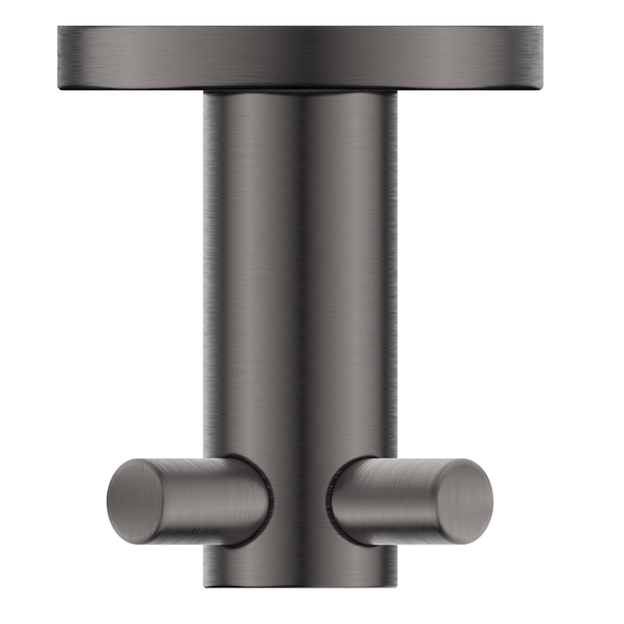 Mica Gun Metal Double Robe Hook