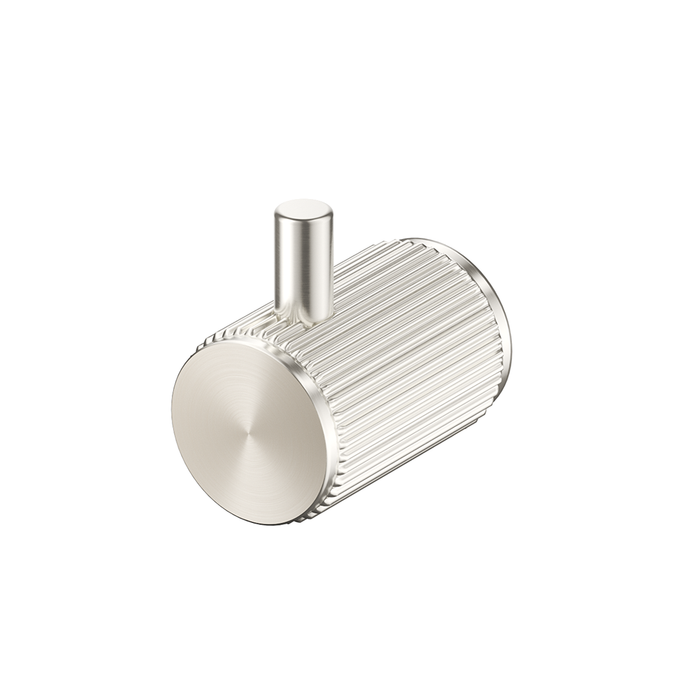 Mica Fluted Brushed Nickel Robe Hook