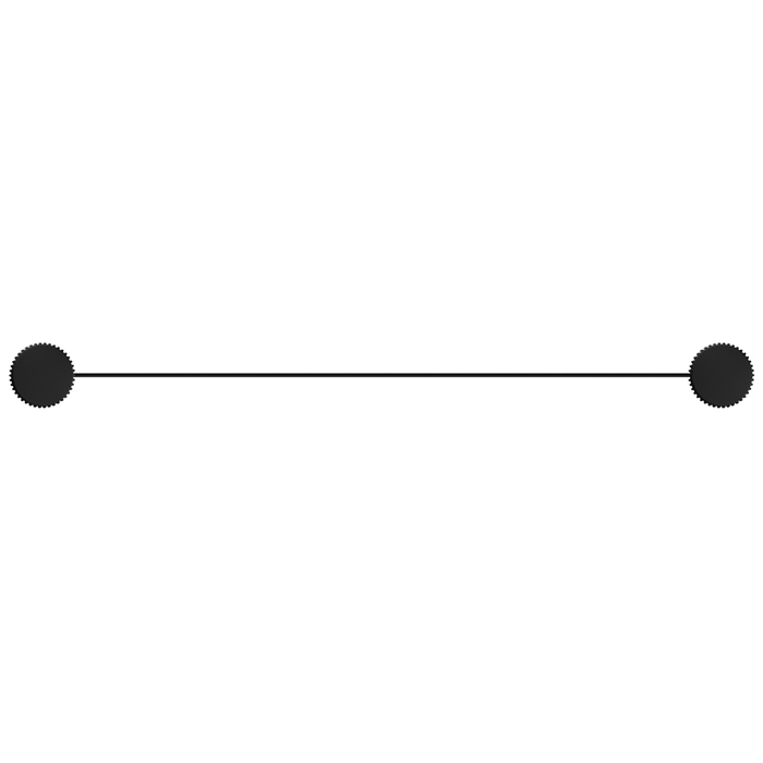 Mica Matte Black Fluted Stainless Shelf - 400mm