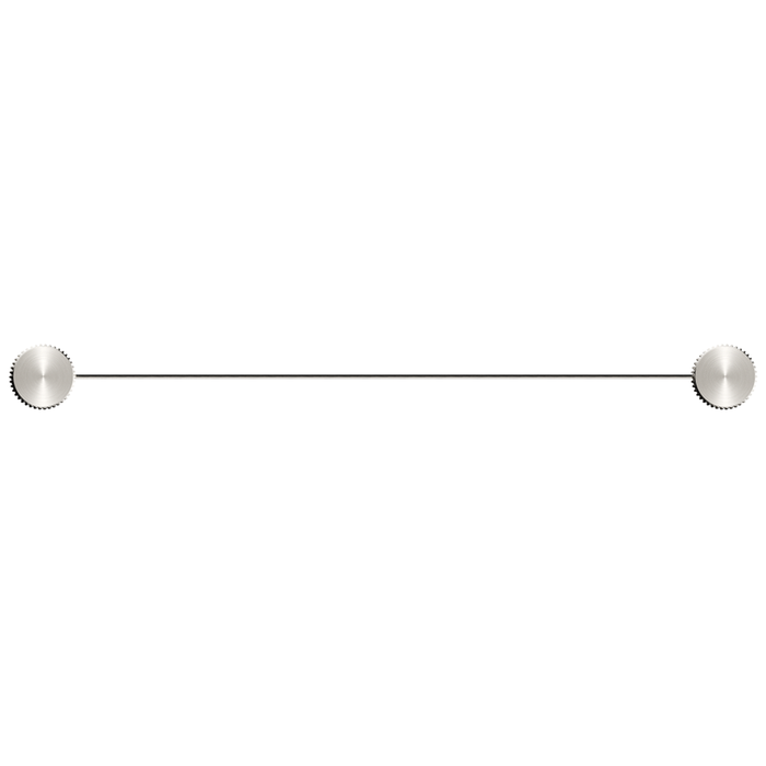 Mica Brushed Nickel Fluted Stainless Shelf - 400mm