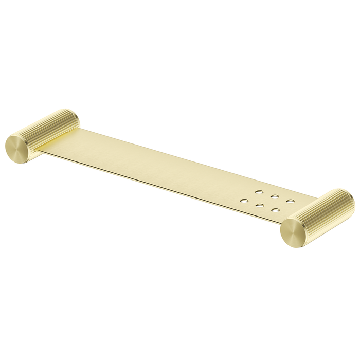 Mica French Gold Fluted Stainless Shelf - 400mm