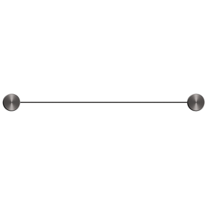 Mica Gun Metal Fluted Stainless Shelf - 400mm