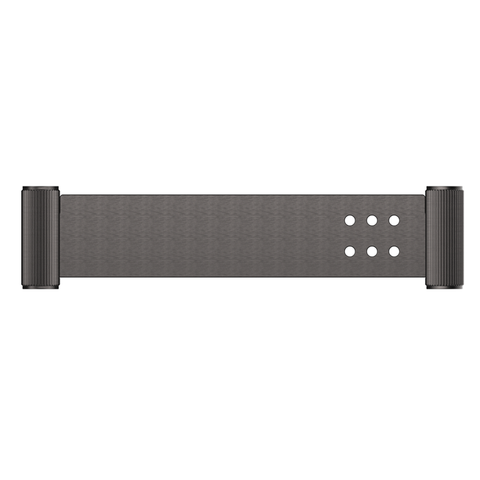 Mica Gun Metal Fluted Stainless Shelf - 400mm