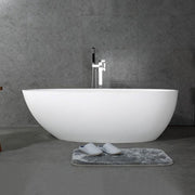 Ocean 1700mm Stone Matte White Freestanding Bath Tub - Acqua Bathrooms