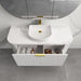 Infinity | Rio 1200 Curved Fluted Matte White Wall Hung Vanity - Acqua Bathrooms