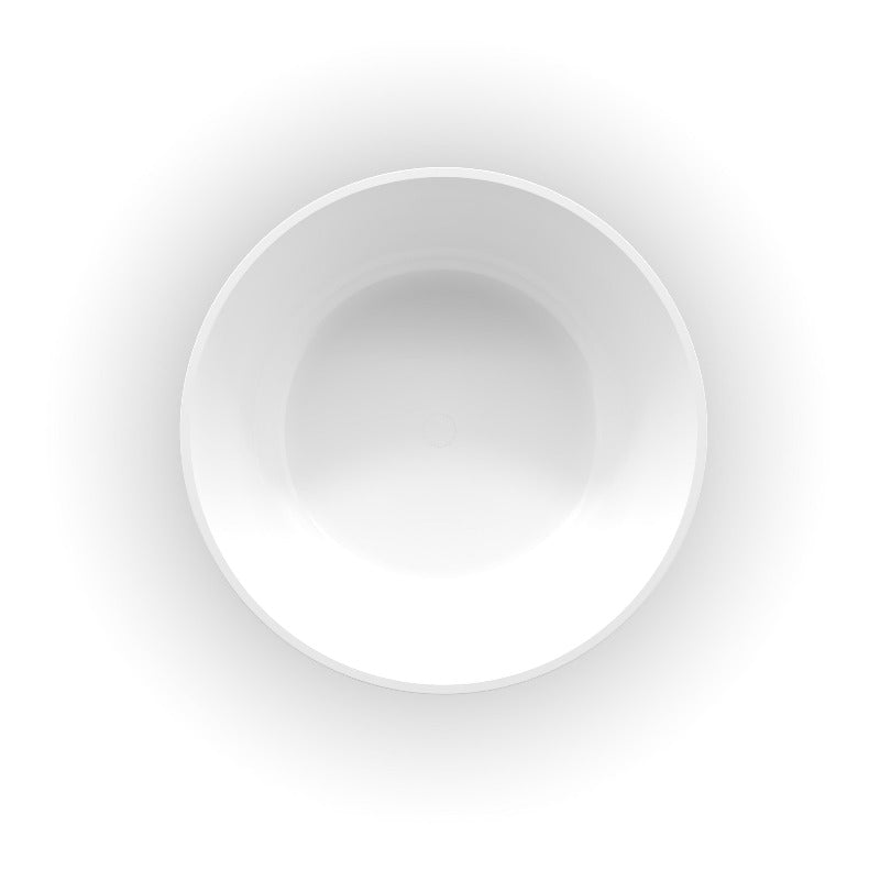 Ravella 1280mm Gloss White Round Freestanding Bath Tub - Acqua Bathrooms