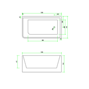 Corner 1300 Right Fit Freestanding Bath Tub - Acqua Bathrooms