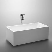 Square Multifit 1700mm Gloss White Freestanding Bath - Acqua Bathrooms