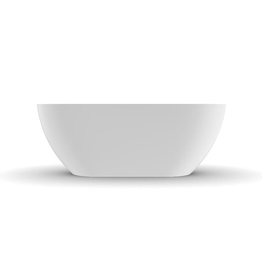 Fiora 1500mm Stone Matte White Freestanding Bath Tub - Acqua Bathrooms