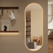 Oval 600 x 1650 LED Mirror - Three Light Temperatures - Acqua Bathrooms
