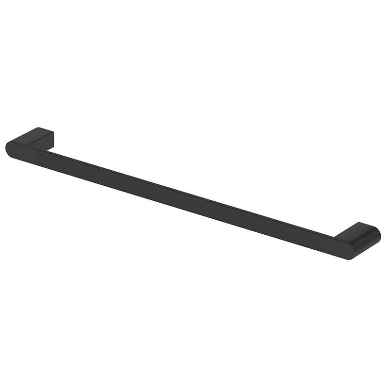 Beki / Lantra Matte Black Single Towel Rail - 600mm