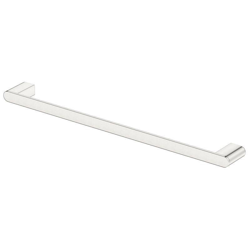 Beki / Lantra Brushed Nickel Single Towel Rail - 800mm