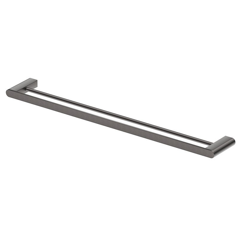 Beki / Lantra Gun Metal Double Towel Rail - 600mm