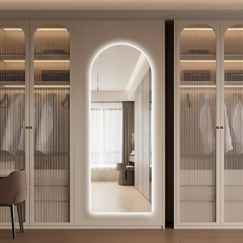 Arched 600 x 1650 LED Mirror - Three Light Temperatures - Acqua Bathrooms