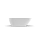 Odessa 1700mm Oval Asymmetrical Matte White Freestanding Bath Tub - Acqua Bathrooms