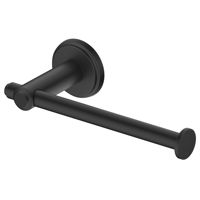 Mica Matte Black Heritage Toilet Paper Holder