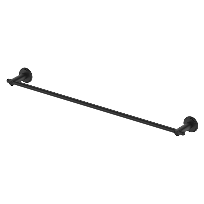 Mica Matte Black Heritage Single Towel Rail - 600mm