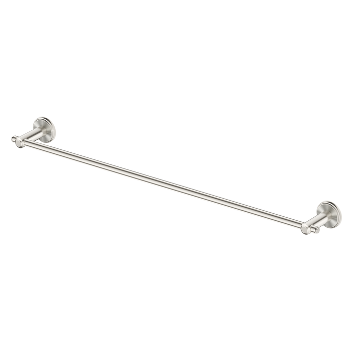Mica Brushed Nickel  Heritage Single Towel Rail - 600mm