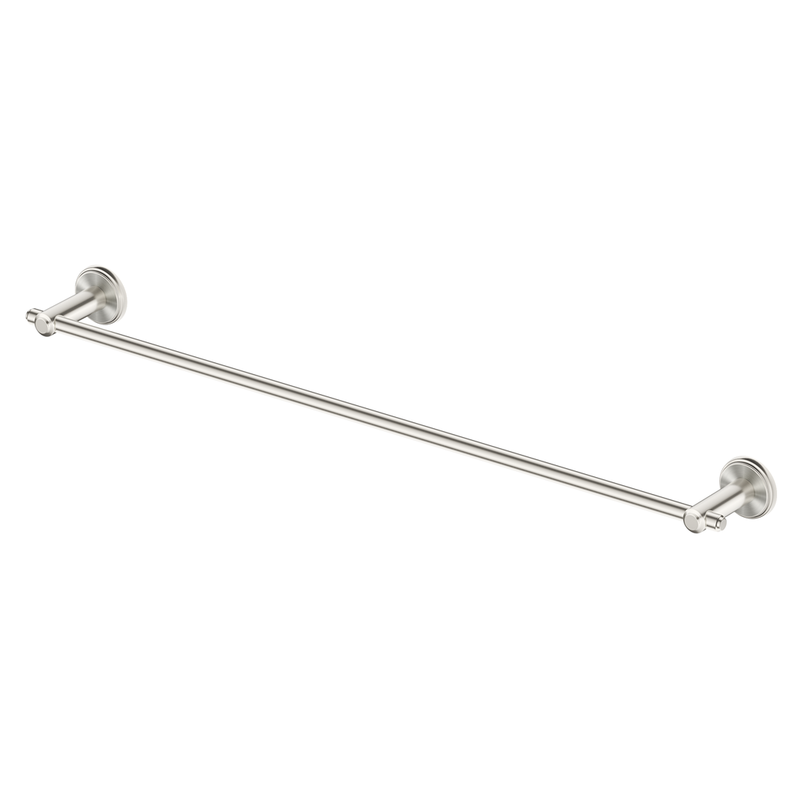 Mica Brushed Nickel Heritage Single Towel Rail - 800mm