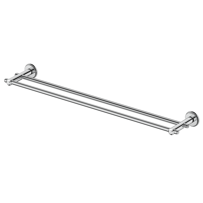 Mica Chrome Heritage Double Towel Rail - 600mm