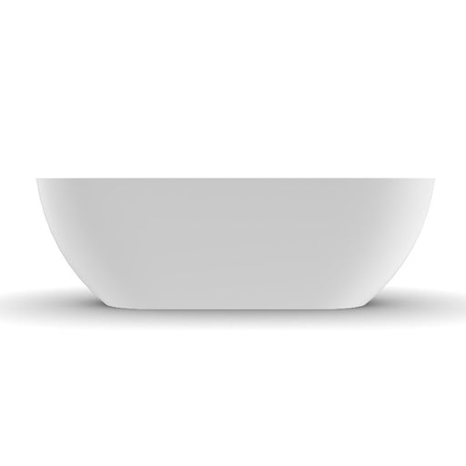 Fiora 1750mm Stone Matte White Freestanding Bath Tub - Acqua Bathrooms