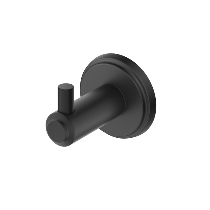 Mica Matte Black Heritage Robe Hook