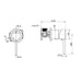 Star Mini Chrome Wall Mixer - 60mm Plate - Acqua Bathrooms