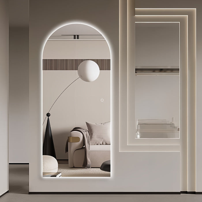 Arched 800 x 1800 LED Mirror - Three Light Temperatures - Acqua Bathrooms