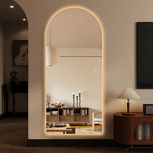 Arched 800 x 1800 LED Mirror - Three Light Temperatures - Acqua Bathrooms