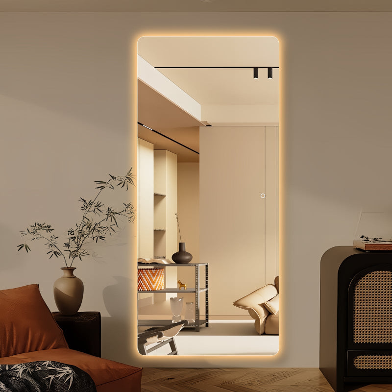 Curva 800 x 1800 LED Mirror - Three Light Temperatures - Acqua Bathrooms