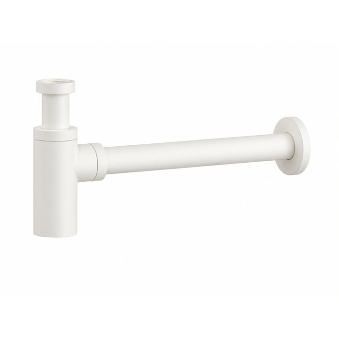 Matte White 32mm Round Bottle Trap Waste