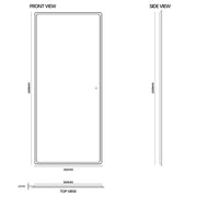 Curva 800 x 1800 LED Mirror - Three Light Temperatures - Acqua Bathrooms