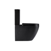 Cremona Matte Black Vortex Tornado Rimless Toilet Suite By Indulge® - Acqua Bathrooms