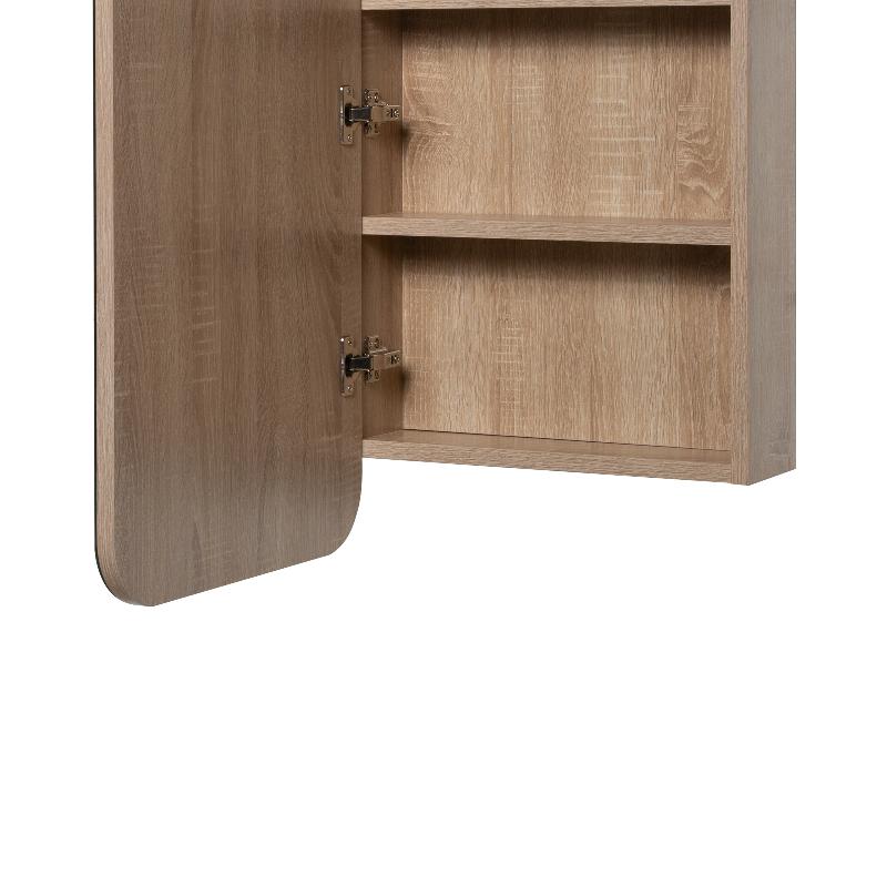 Curva White Oak Square Shaving Cabinet By Indulge® - Acqua Bathrooms