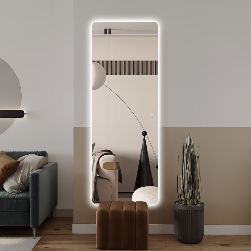 Curva 600 x 1650 LED Mirror - Three Light Temperatures - Acqua Bathrooms