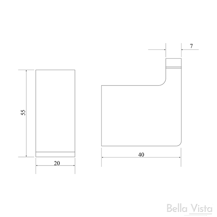 Tiago Matte Black Robe Hook