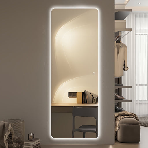 Curva 600 x 1650 LED Mirror - Three Light Temperatures - Acqua Bathrooms