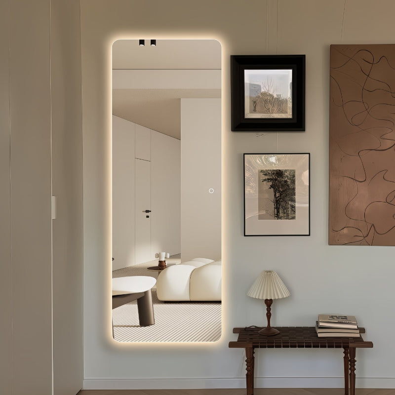 Curva 600 x 1650 LED Mirror - Three Light Temperatures - Acqua Bathrooms