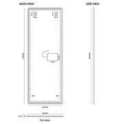 Curva 600 x 1650 LED Mirror - Three Light Temperatures - Acqua Bathrooms
