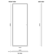 Curva 600 x 1650 LED Mirror - Three Light Temperatures - Acqua Bathrooms
