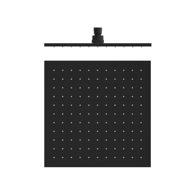 Luxury Matte Black 300mm Square Shower Head - Acqua Bathrooms